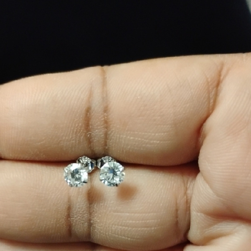 Dazzling Silver Crystal Earrings